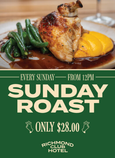 Richmond Club Hotel Sunday Roast Web Poster