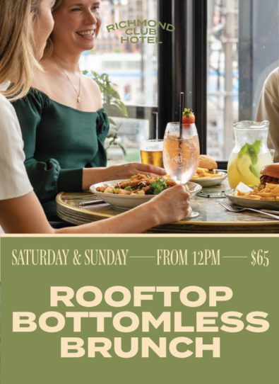 Richmond Club Hotel Rooftop Bottomless Brunch Web Poster